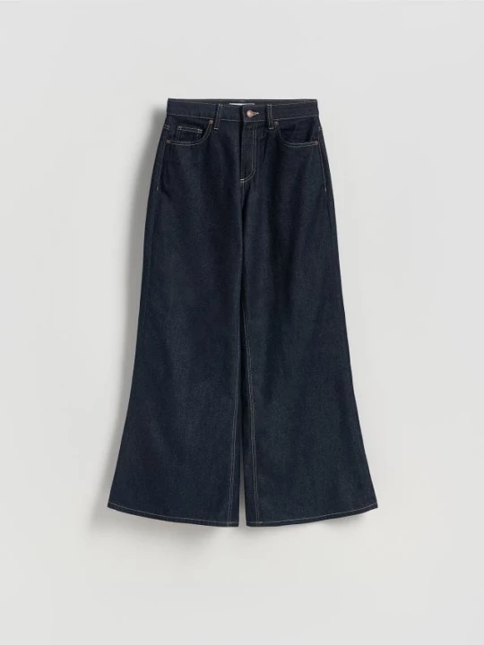 Obrázek produktu Reserved - Džíny wide leg - tmavomodrá