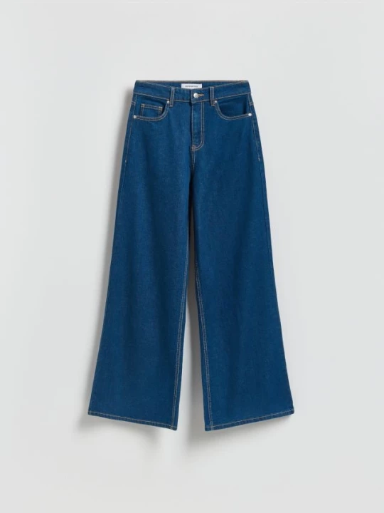 Obrázek produktu Reserved - Džíny wide leg - tmavomodrá