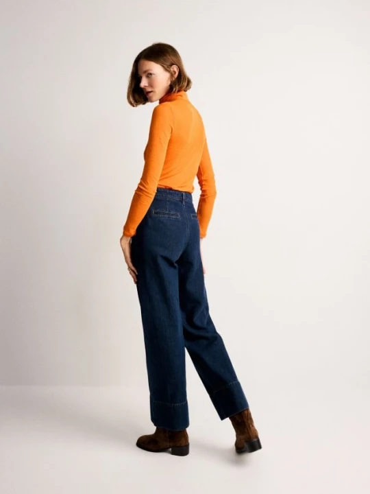 Obrázek produktu Reserved - Džíny wide leg - tmavomodrá