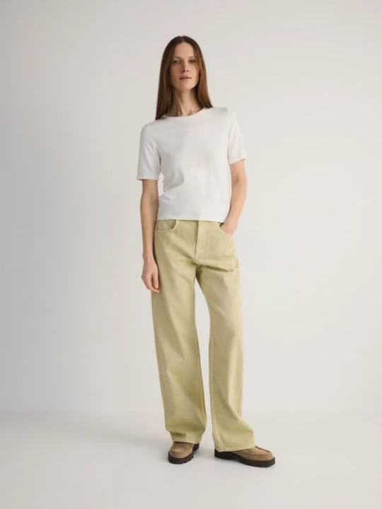 Obrázek produktu Reserved - Džíny wide leg - zelená