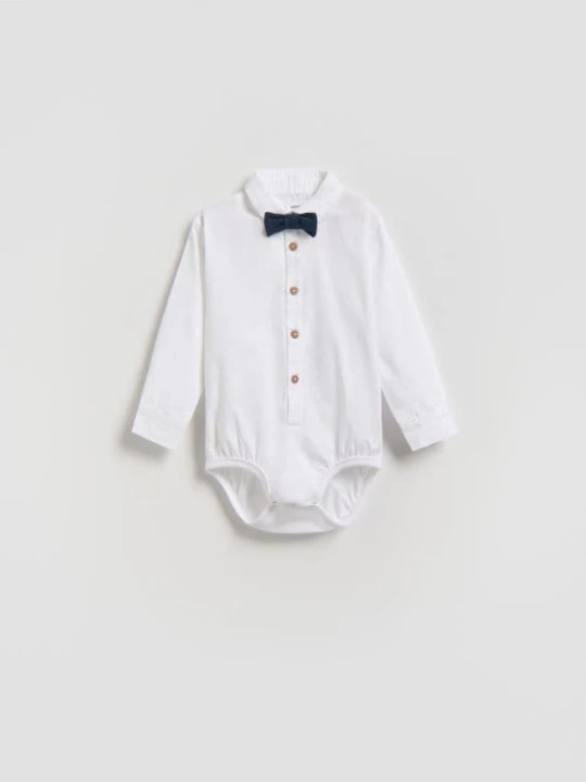 Obrázek produktu Reserved - Elegantní body s motýlkem - bílá