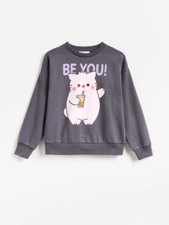 Obrázek produktu Reserved - GIRLS` JOGGING TOP - tmavě šedá