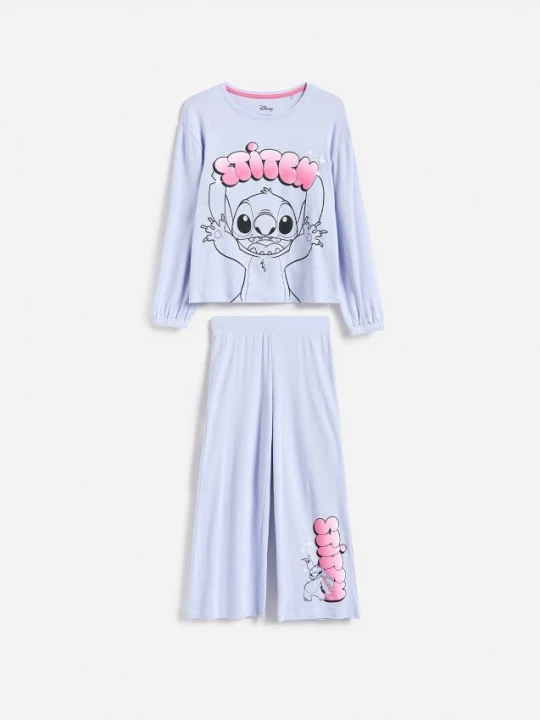 Obrázek produktu Reserved - Dvoudílné pyžamo Lilo a Stitch - levandulová