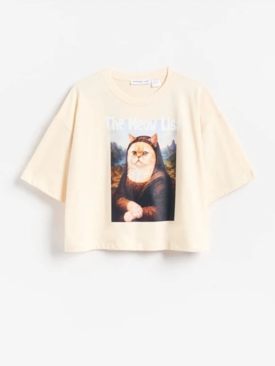 Obrázek produktu Reserved - GIRLS` T-SHIRT - tělová