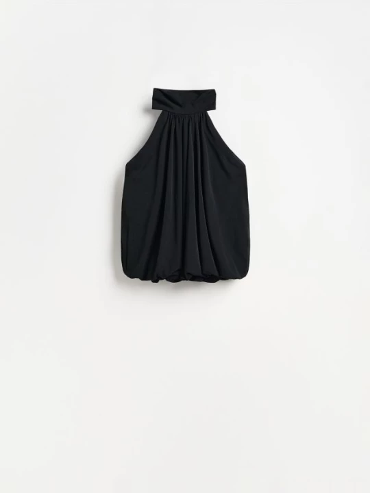 Obrázek produktu Reserved - Halenka s výstřihem halter - černý