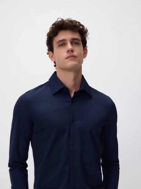 Obrázek produktu Reserved - Hladká košile super slim fit - tmavomodrá