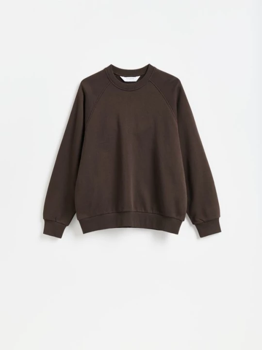 Obrázek produktu Reserved - Hladká mikina oversized - hnědá