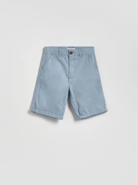 Obrázek produktu Reserved - Hladké kraťasy chino - bleděmodrá