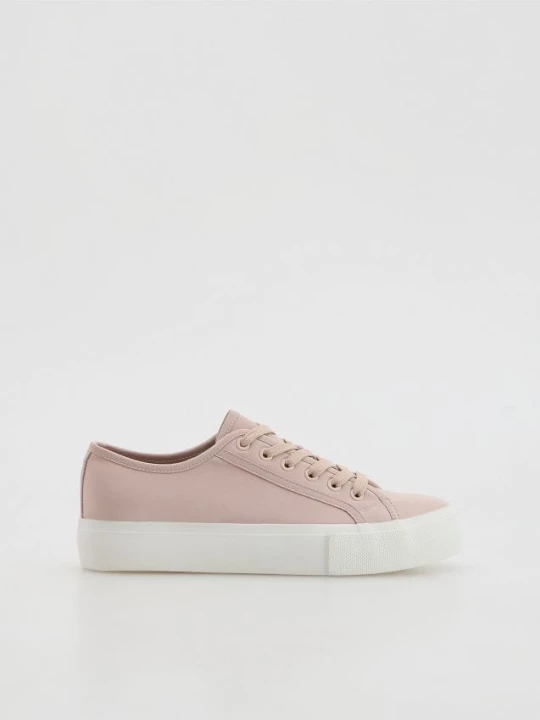 Obrázek produktu Reserved - Hladké sneakers - tmavě hnědá
