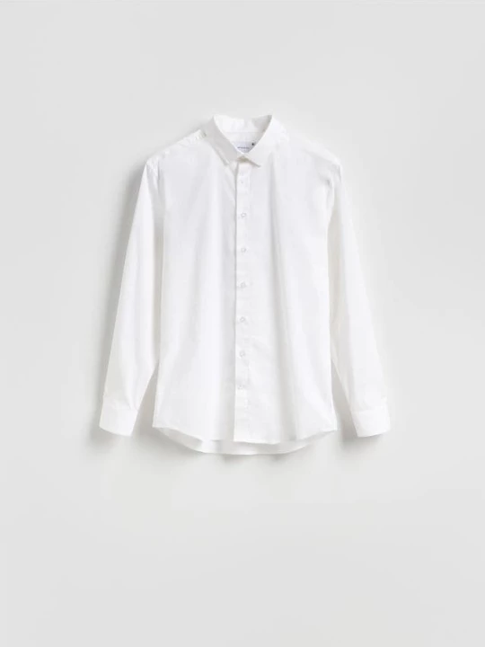 Obrázek produktu Reserved - Jednobarevná košile slim fit - bílá