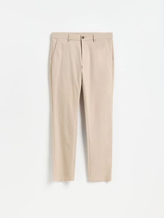 Obrázek produktu Reserved - Jednobarevné kalhoty chino slim - béžová