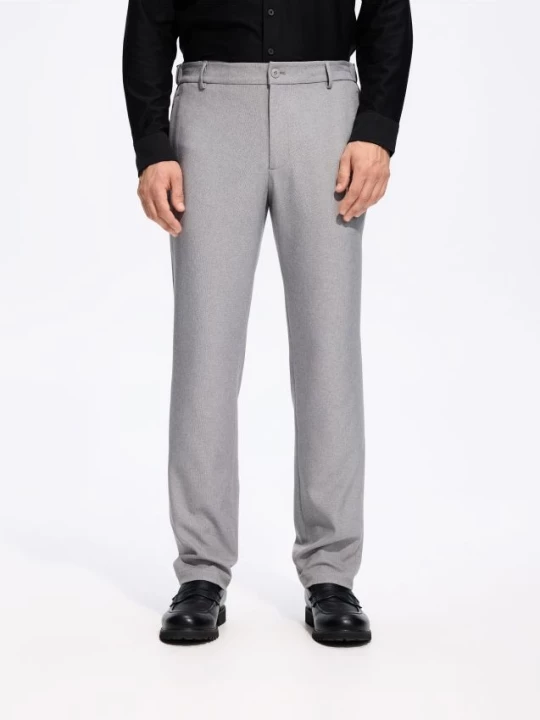 Obrázek produktu Reserved - Jednobarevné kalhoty chino slim - světle šedá