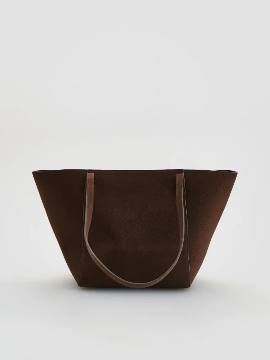 Obrázek produktu Reserved - Kabelka shopper - tmavě hnědá