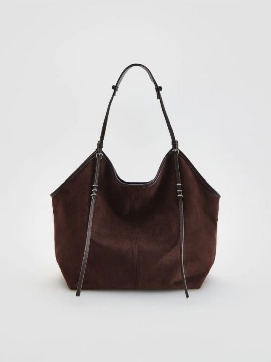 Obrázek produktu Reserved - Kabelka shopper - tmavě hnědá