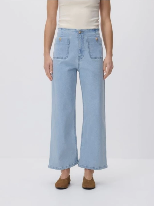Obrázek produktu Reserved - Kalhoty culotte - modrá