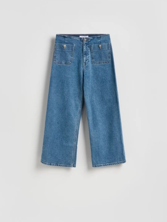 Obrázek produktu Reserved - Kalhoty culotte - modrá