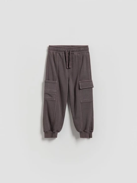 Obrázek produktu Reserved - Kalhoty jogger cargo - tmavě fialová