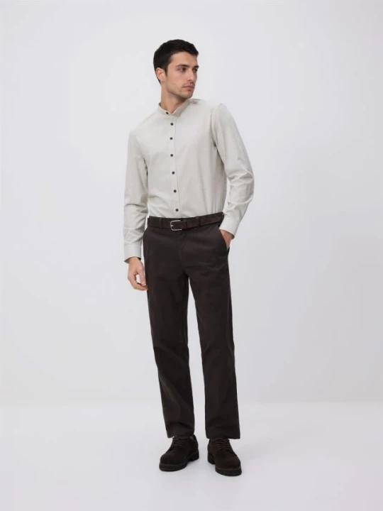 Obrázek produktu Reserved - Košile slim fit se stojáčkem - béžová