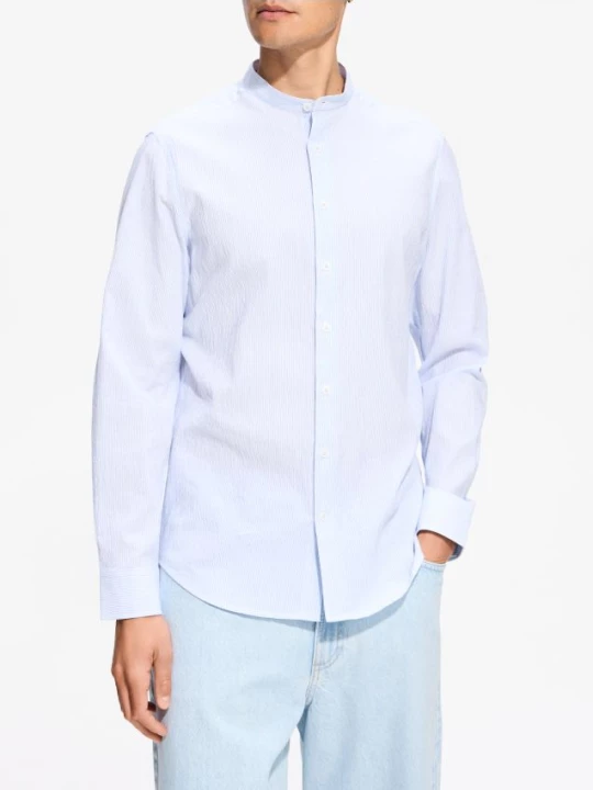 Obrázek produktu Reserved - Košile slim fit se stojáčkem - bleděmodrá