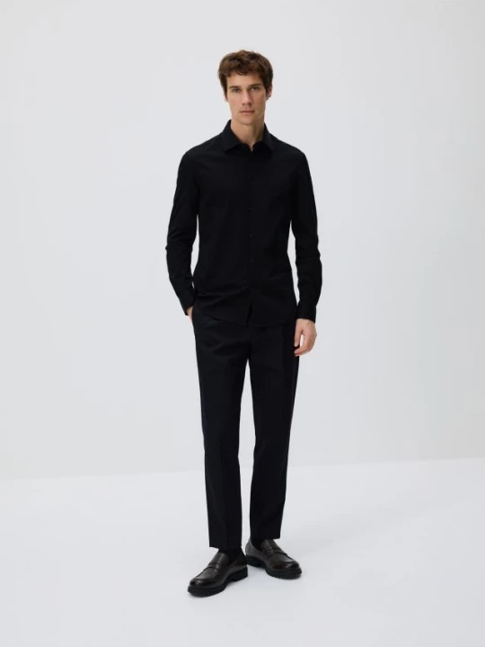 Obrázek produktu Reserved - Košile slim fit z egyptské bavlny - černý