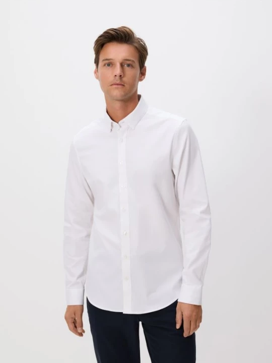 Obrázek produktu Reserved - Košile super slim fit s vysokým podílem bavlny - bílá