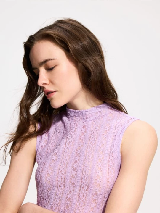Obrázek produktu Reserved - Krajková halenka - levandulová