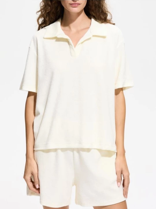 Obrázek produktu Reserved - Oversize halenka s límečkem - bílá