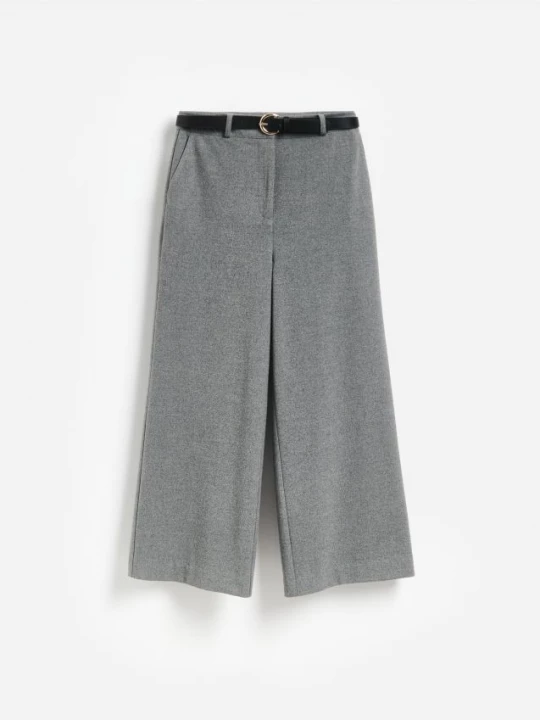 Obrázek produktu Reserved - LADIES` TROUSERS & BELT - světle šedá