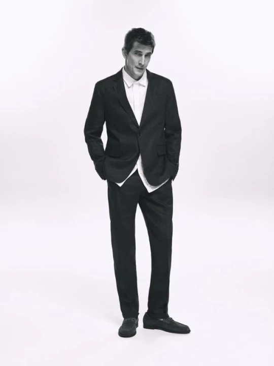 Obrázek produktu Reserved - Lněné sako slim fit - tmavě hnědá