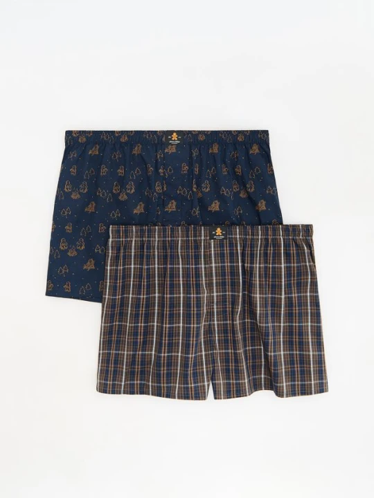 Obrázek produktu Reserved - Loose boxerky 2 pack - tmavomodrá