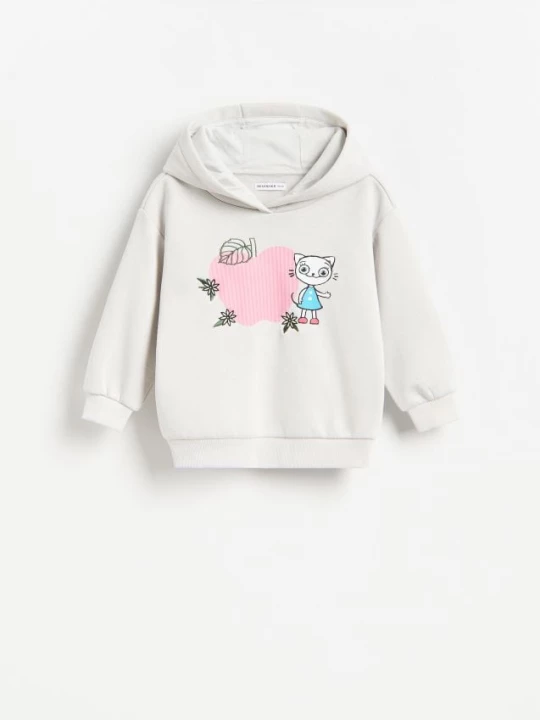 Obrázek produktu Reserved - Mikina Kitty Kotty - světle šedá