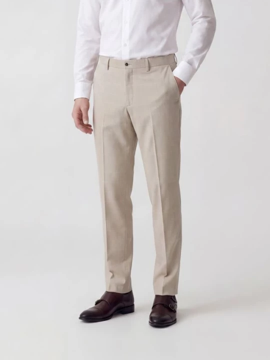 Obrázek produktu Reserved - Oblekové kalhoty slim fit - béžová
