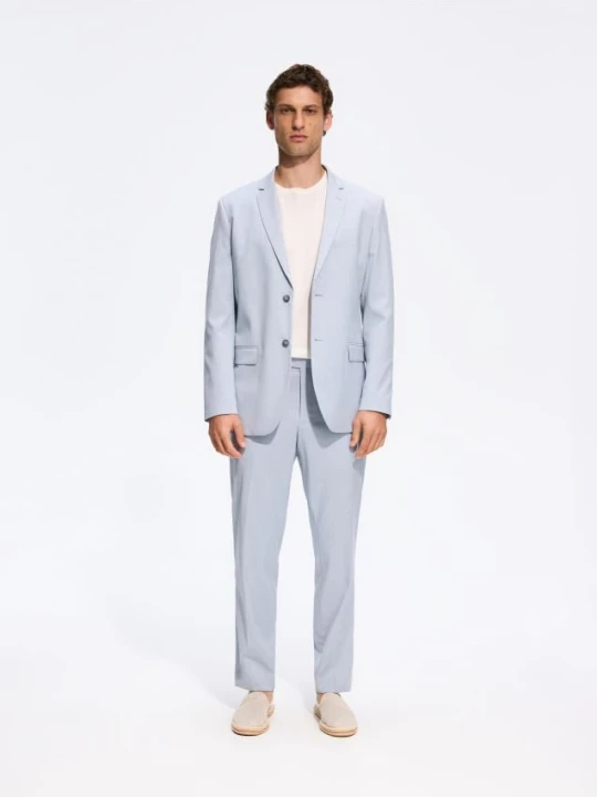 Obrázek produktu Reserved - Oblekové kalhoty slim fit - bleděmodrá