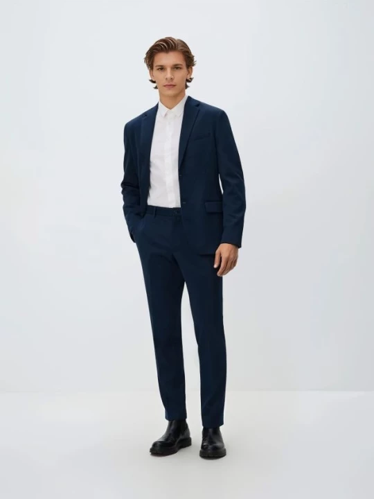 Obrázek produktu Reserved - Oblekové kalhoty slim fit - tmavomodrá