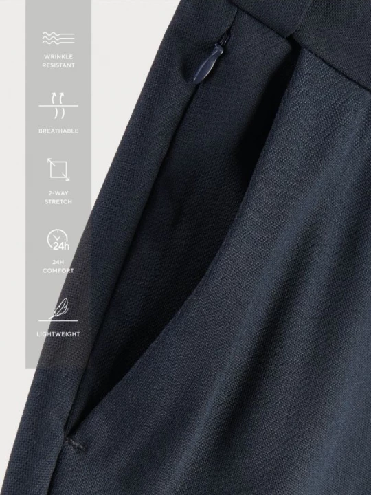 Obrázek produktu Reserved - Oblekové kalhoty slim fit - tmavomodrá