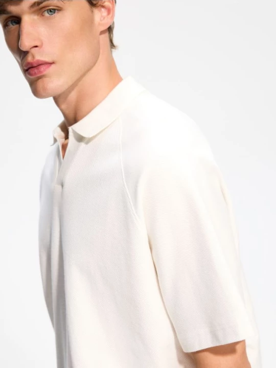 Obrázek produktu Reserved - Oversize polo tričko - krémová
