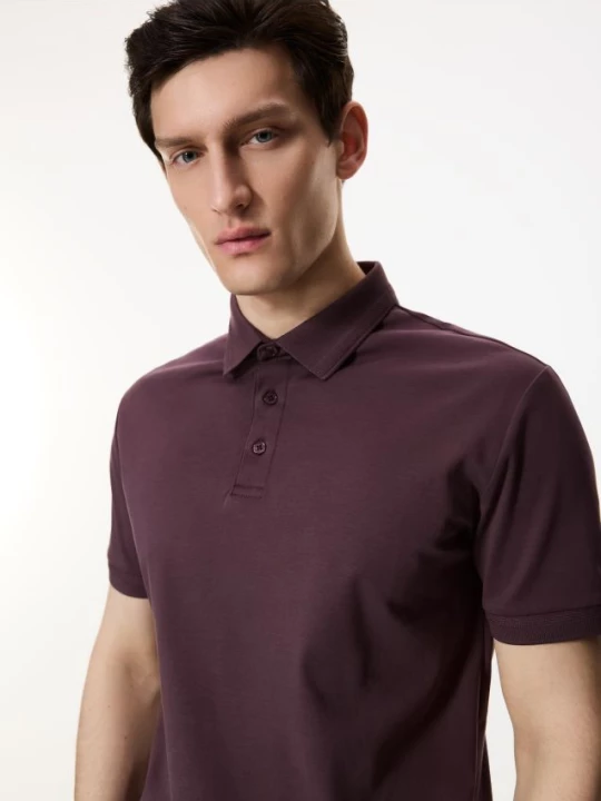 Obrázek produktu Reserved - Pima bavlněné polo slim - hnědá
