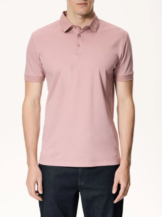 Obrázek produktu Reserved - Pima bavlněné polo slim - pudrově růžová