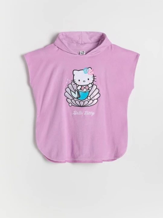 Obrázek produktu Reserved - Plážový ručník Hello Kitty - fialová