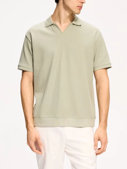 Obrázek produktu Reserved - Polo comfort fit z bavlny - bledá zelená