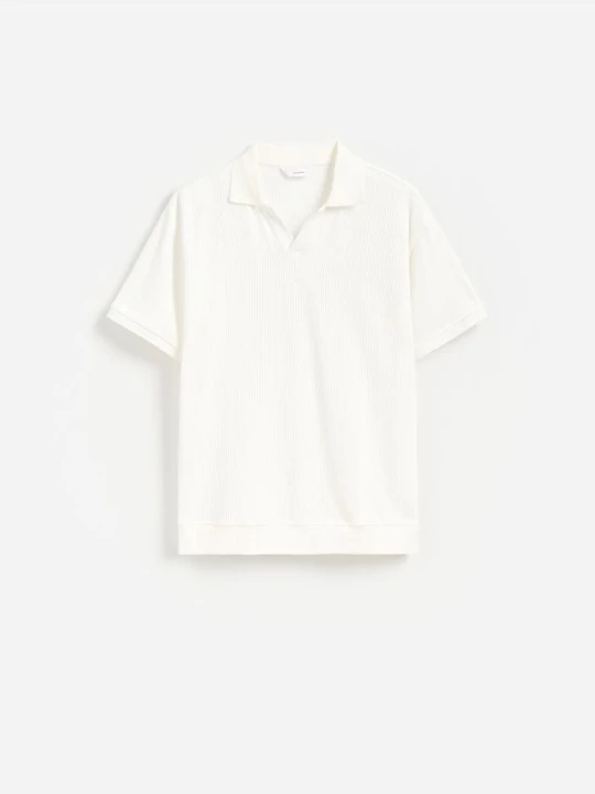 Obrázek produktu Reserved - Polo comfort fit z bavlny - krémová