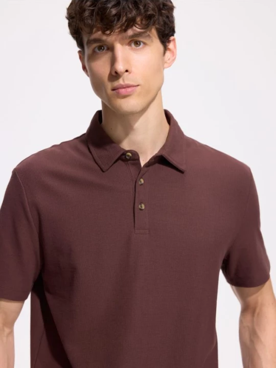 Obrázek produktu Reserved - Polo regular - tmavě hnědá