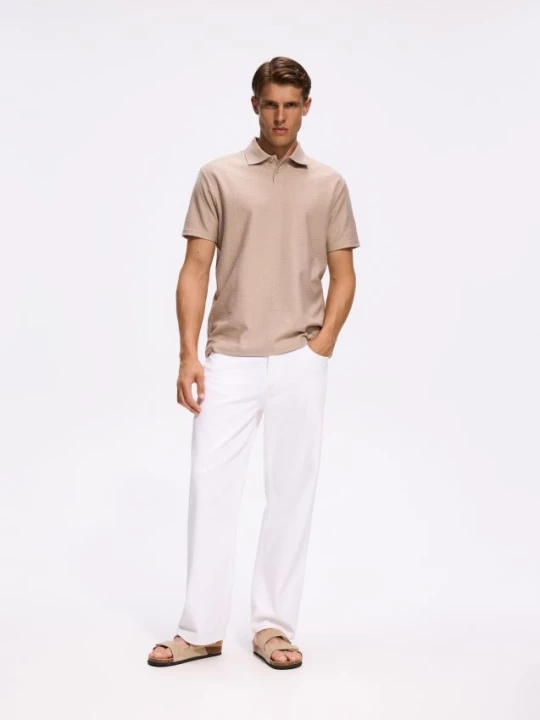 Obrázek produktu Reserved - Polo tričko comfort fit - béžová