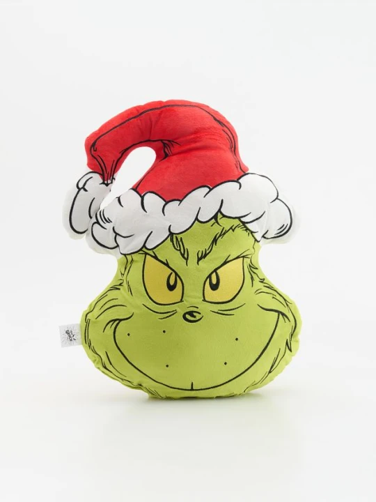 Obrázek produktu Reserved - Polštář Grinch - žlutozelená
