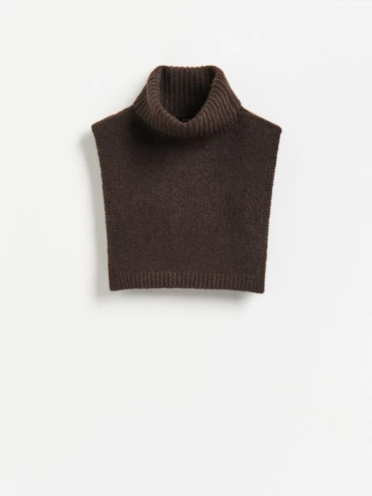 Obrázek produktu Reserved - Pončo s rolákem - šedobéžová