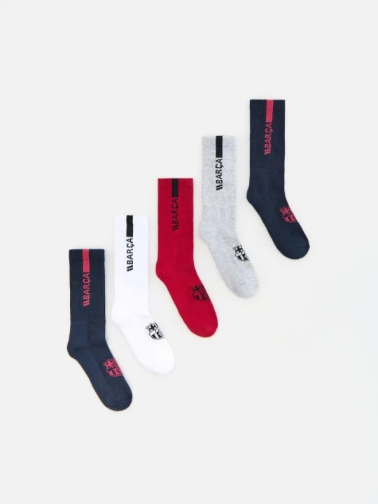 Obrázek produktu Reserved - Ponožky FC Barcelona 5 pack - tmavomodrá