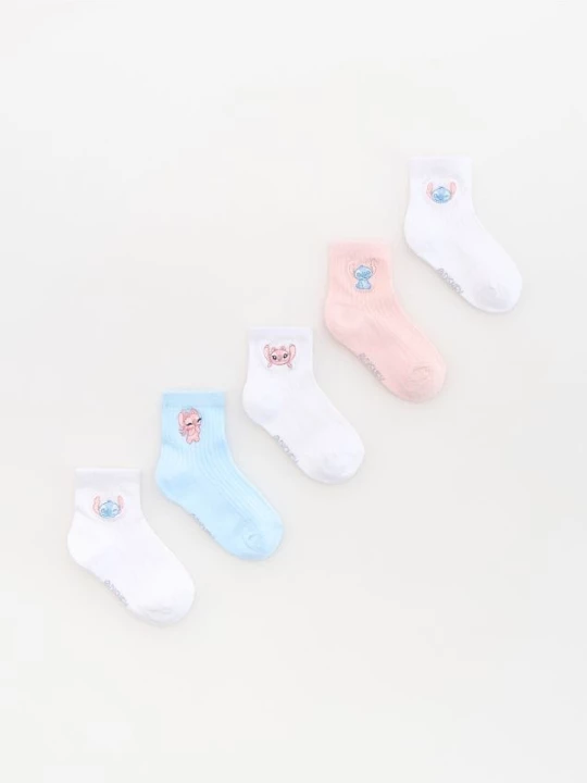 Obrázek produktu Reserved - Ponožky Lilo & Stitch 5 pack - bílá