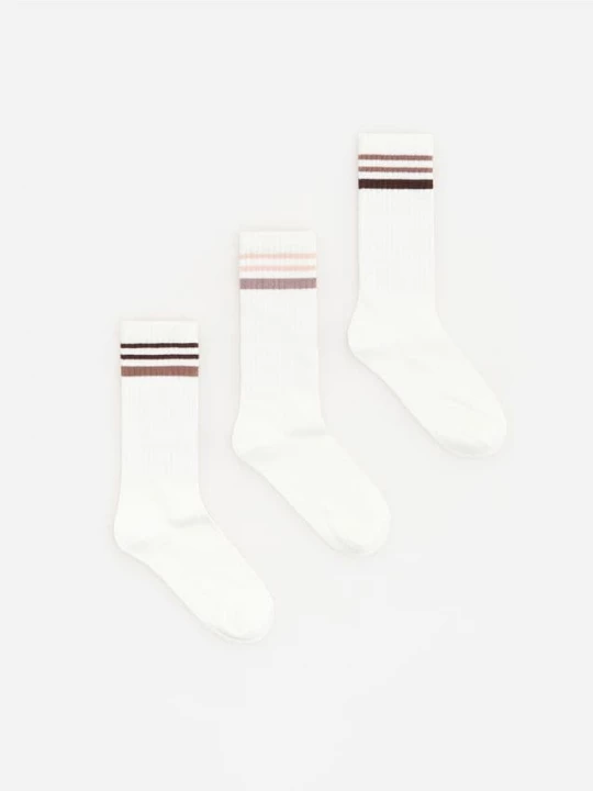 Obrázek produktu Reserved - Ponožky s bavlnou 3 pack - hnědá