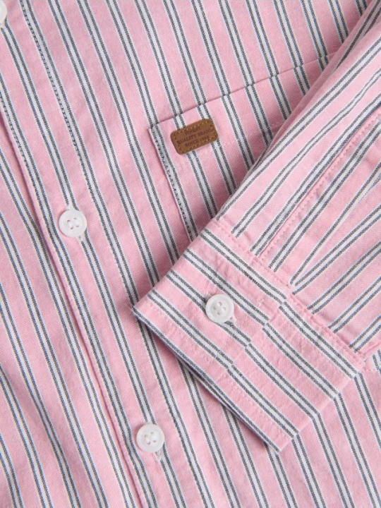 Obrázek produktu Reserved - Proužkovaná oversize košile - růžová
