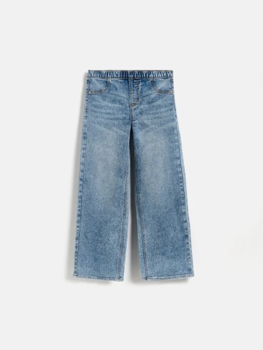 Obrázek produktu Reserved - Pružné džíny wide leg - modrá